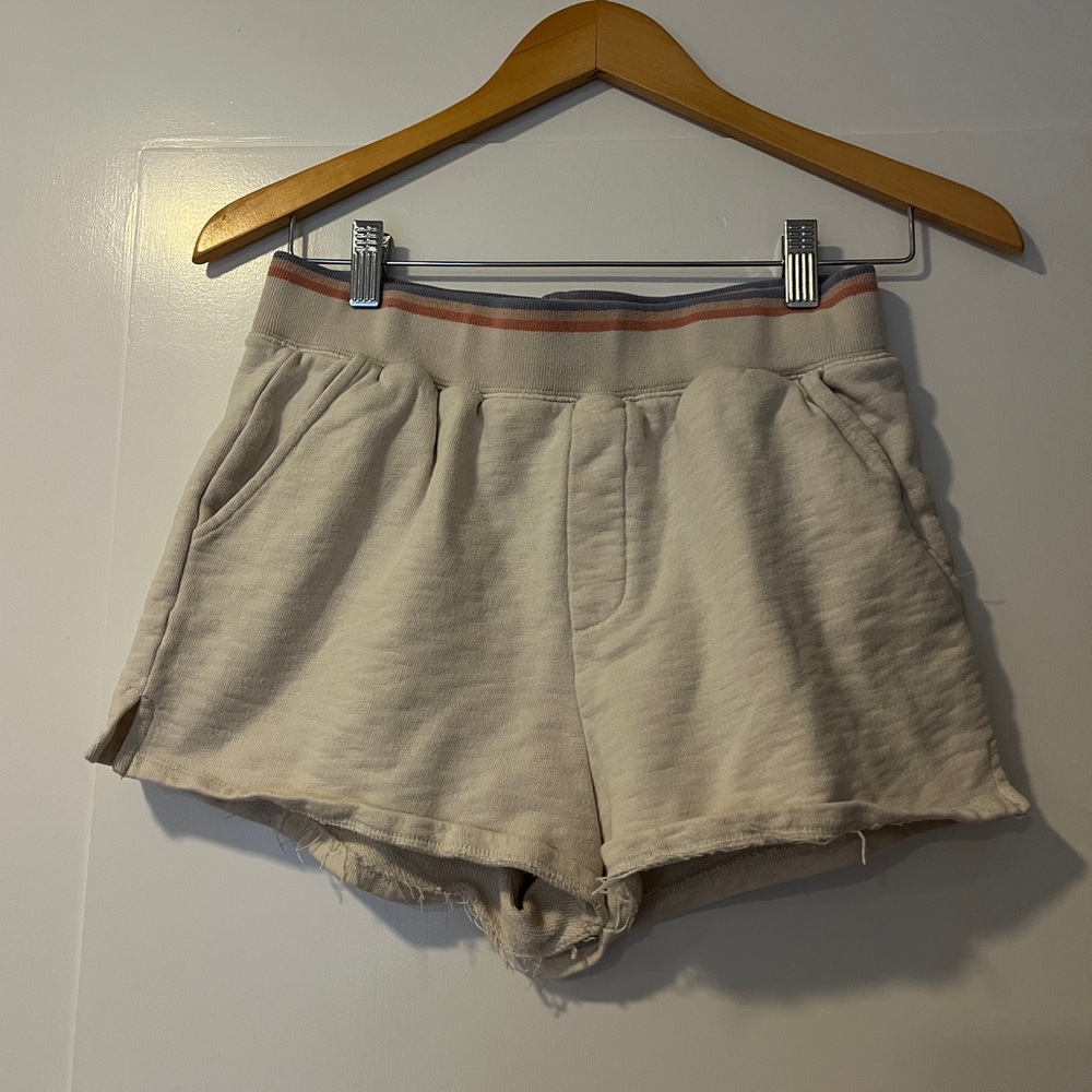 Spiritual Gangster Cream Athletic Shorts